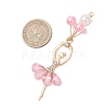 ABS Plastic Imitation Pearl & Alloy Big Pendants PALLOY-JF04992-2