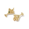 Brass Pave Cubic Zirconia Pendants KK-P325-17B-G-2