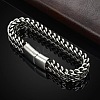 Punk Style 304 Stainless Steel Curb Chain Bracelets for Men WGFAED6-03-4