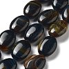 Natural Blue Tiger Eye Beads Strands G-P528-M23-01-1