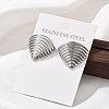 304 Stainless Steel Studs Earrings for Women LS-EJEW-K306-22P-2
