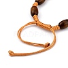 Adjustable Korean Waxed Polyester Cord Kid Braided Beads Bracelets BJEW-JB05437-01-3