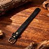 Alloy Cowhide Cord Bracelets for Women Men BJEW-WH20007-15C-3