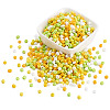 Opaque Glass Round Seed Beads GLAA-TAC0025-07B-07-2