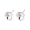925 Sterling Silver Ear Stud Findings STER-K167-043E-S-1