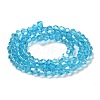 Transparent Electroplate Glass Beads Strands LS-GLAA-F029-3mm-A19-2
