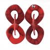 Acrylic Dangle Stud Earrings EJEW-JE03840-06-2