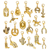 54Pcs 18 Style Alloy Pendant Decorations HJEW-ME00056-1