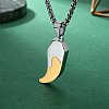Duo Tone 304 Stainless Steel Pendant Necklaces for Men WGD7202-01-1