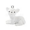 Opaque Resin Dog Pendants RESI-P033-A03-1