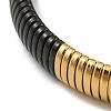 304 Stainless Steel Flat Snake Chain Bracelet BJEW-B076-01BG-3