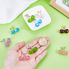 9Pcs 9 Colors Transparent Resin Pendants FIND-PH0026-92-3