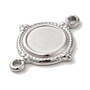 304 Stainless Steel Cabochon Connector Setting X-STAS-C110-09P-2