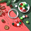 DIY Round Acrylic & Striped Resin Beads Pendants Making Kits DIY-YW0010-21A-6