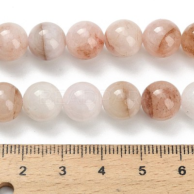 Natural Pink Morganite Beads Strands G-H335-B01-10mm-1