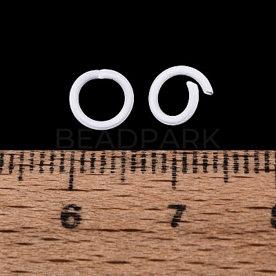 Spray Painted Iron Open Jump Rings IFIN-T017-04C-20-1