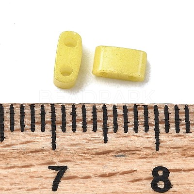 2-Hole Baking Paint Glass Seed Beads SEED-S023-17B-34-1
