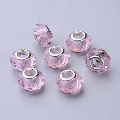 Handmade Glass European Beads GPDL25Y-29-1