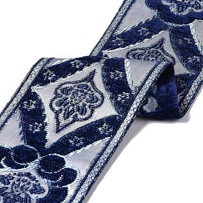 Flat Chenille Jacquard Woven Ribbons SRIB-XCP0001-17C-1