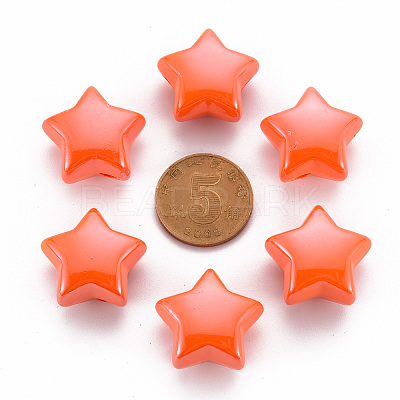 Opaque Acrylic Beads LS-MACR-S372-02B-84-1