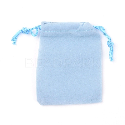 Velvet Cloth Drawstring Bags X-TP-C001-70X90mm-3-1