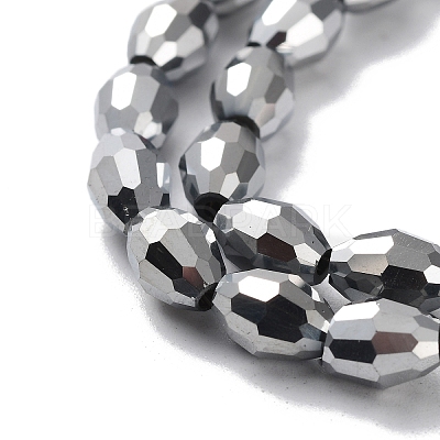 Electroplate Glass Beads Strands GC881Y-2-1
