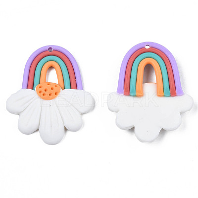 Handmade Polymer Clay Pendants CLAY-N010-053-1