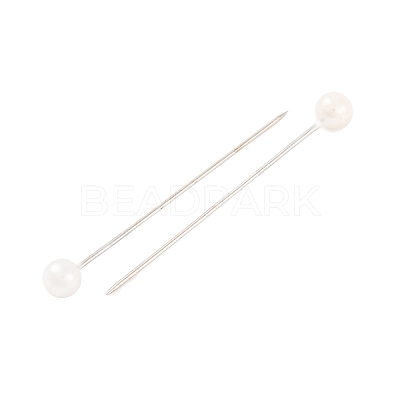 White Color Platinum Plated Ball Head Pins X-NEED-D002-1-1