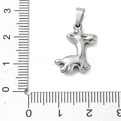 304 Stainless Steel Pendants STAS-B141-02B-P-1