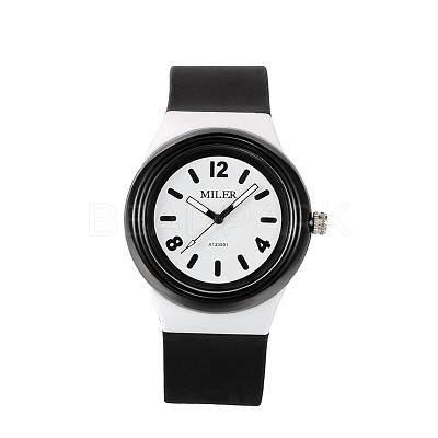 Children's 304 Stainless Steel Silicone Quartz Wrist Watches WACH-N016-07-1