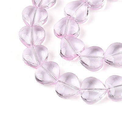 Baking Paint Transparent Glass Beads Strands DGLA-N021-01B-04-1