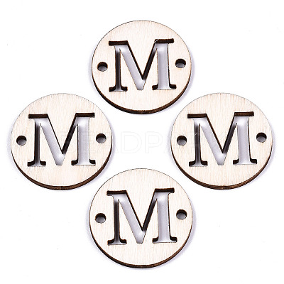 Unfinished Natural Poplar Wood Links Connectors WOOD-S045-140B-01M-1