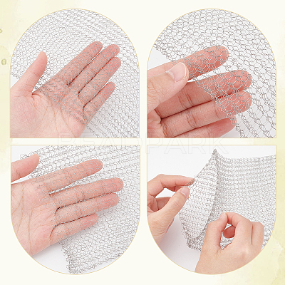 3 Meter 304 Stainless Steel Insect Repellent Mesh Sheet AJEW-WH0528-05C-1