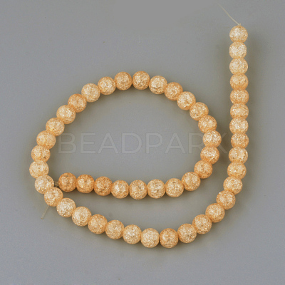 Synthetic Crackle Quartz Beads Strands X-GLAA-S134-8mm-07-1
