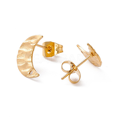 304 Stainless Steel Stud Earring Findings STAS-G270-02G-13-1