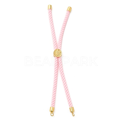 Twisted Nylon Cord Silder Bracelets DIY-B066-03G-06-1