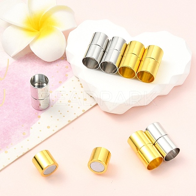 8Pcs 2 Colors Brass Magnetic Clasps FIND-YW0007-40-1