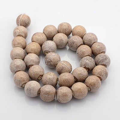 Handmade Fancy Antique Glazed Porcelain Ceramic Round Beads Strands PORC-L019-8mm-06-1