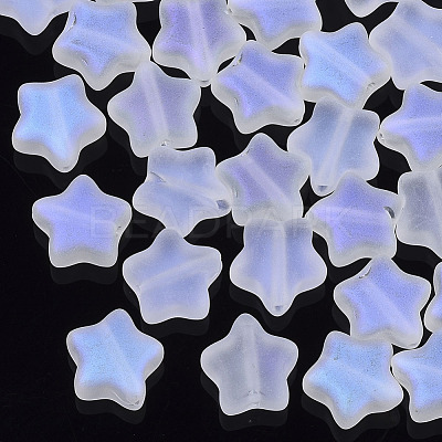 Electroplate Glass Beads GLAA-N035-01-C02-1