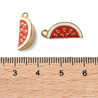 304 Stainless Steel Enamel Pendants LS-STAS-B100-06G-08-1