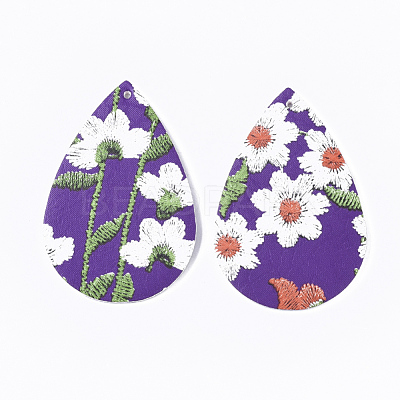 PU Leather Big Pendants X-FIND-T058-B04-1