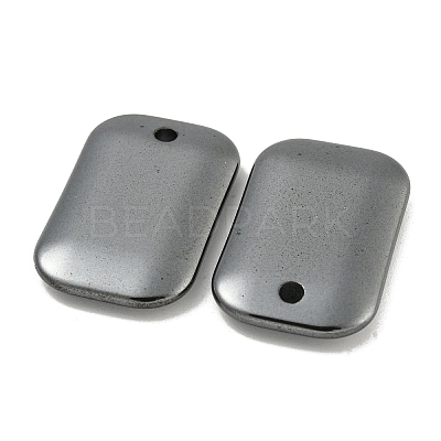 Electroplated Synthetic Non-Magnetic Hematite Pendants G-C136-05H-1