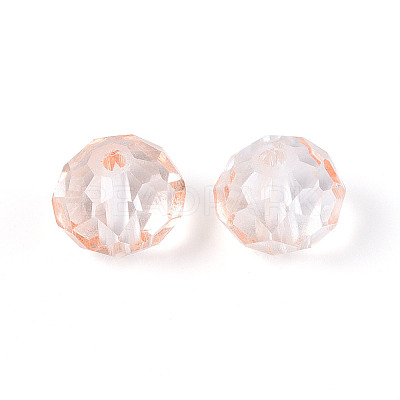 Baking Paint Transparent Glass Beads GLAA-N011-10mm-09-1
