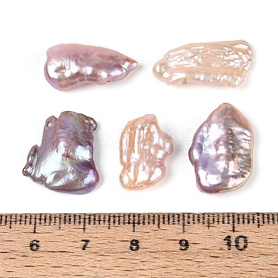 Natural Baroque Keshi Pearl Beads PEAR-S022-04D-1