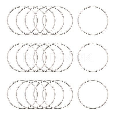 Tarnish Resistant 304 Stainless Steel Linking Ring STAS-T047-15C-1