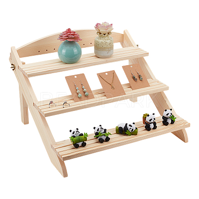 Wood Display Risers ODIS-WH0038-146E-1