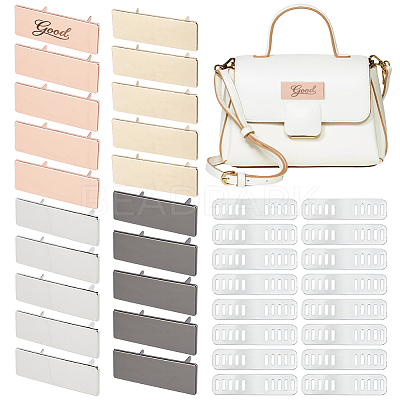 20 Bags Alloy Blank Rectangle Label Tags FIND-FH0017-72C-1