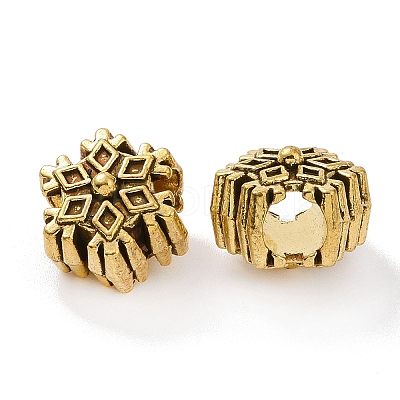 Tibetan Style Alloy European Beads FIND-H038-07AG-1