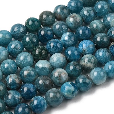 Natural Apatite Beads Strands G-F674-04-8mm-1