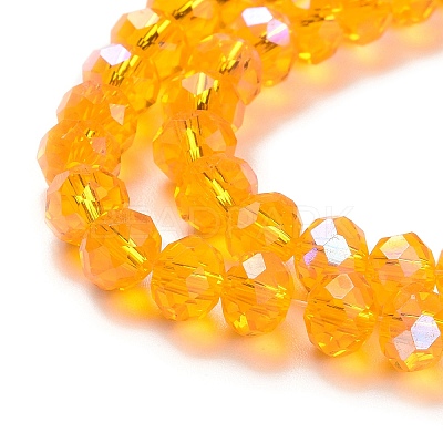 Electroplate Glass Beads Strands X1-EGLA-A034-T4mm-L11-1